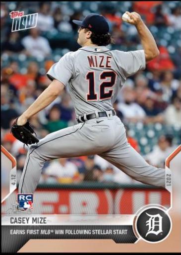 Casey Mize #67 2021 Topps Now Baseball