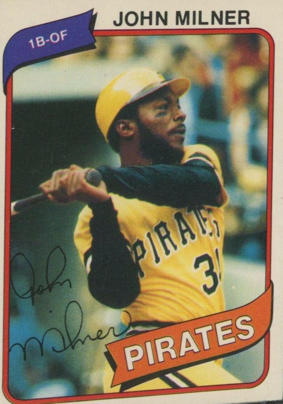 John Milner #38 Baseball Cards 1980 O Pee Chee