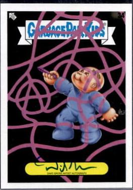Artist Autograph #34 Garbage Pail Kids Book Worms