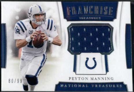 Peyton Manning Football Cards 2018 National Treasures Franchise