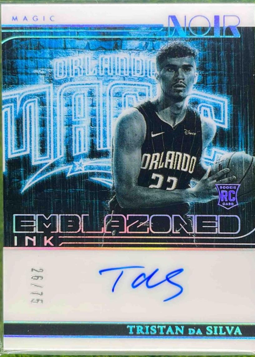Tristan da Silva #27 2024 Panini Noir Emblazoned Ink Basketball