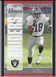 Randy Moss #12 Football Cards 2005 Bowman
