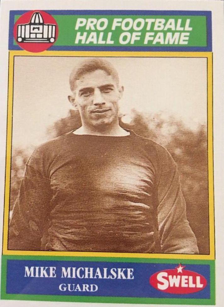 Mike Michalske #21 Football Cards 1990 Swell Greats