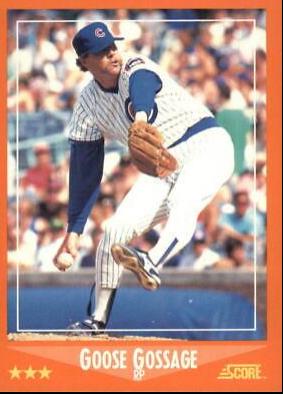 Goose Gossage #14T Baseball Cards 1988 Score Traded