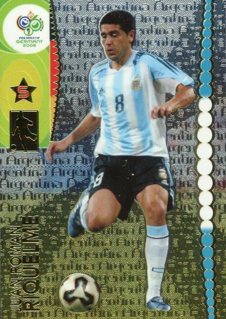 Juan Roman Riquelme #45 Soccer Cards 2006 Panini World Cup Germany