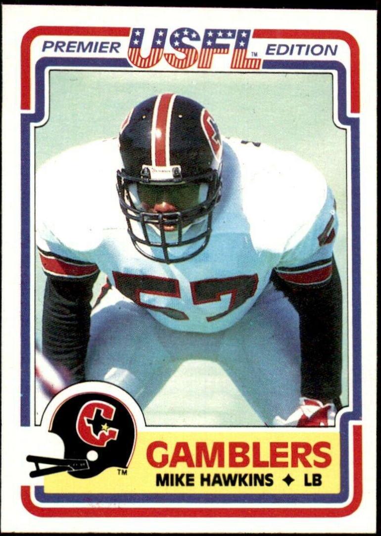 Mike Hawkins #35 Football Cards 1984 Topps USFL