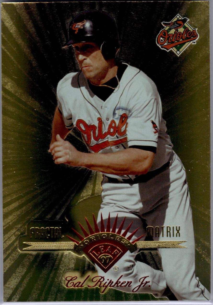 Cal Ripken Jr. #218 1997 Leaf Fractal Matrix Baseball