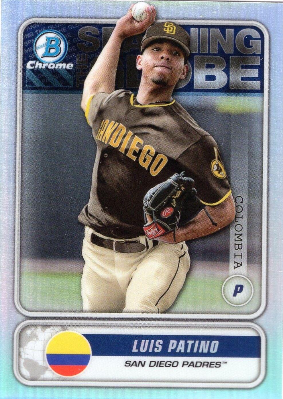 Luis Patino #STG-LP Baseball Cards 2020 Bowman Chrome Spanning the Globe