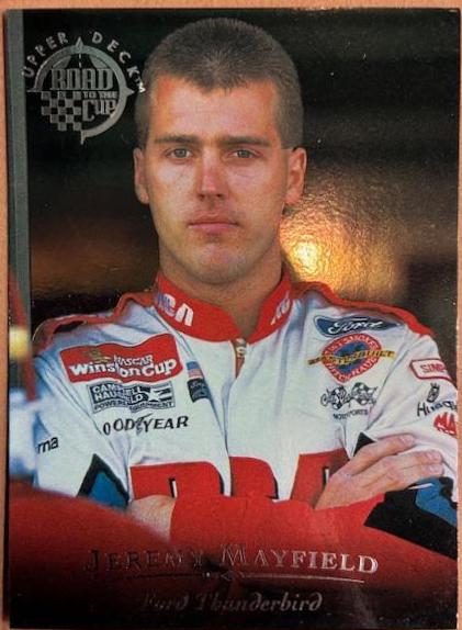 Jeremy Mayfield #RC41 Racing Cards 1996 Upper Deck Road to the Cup NASCAR