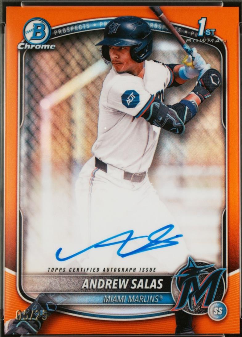 Andrew Salas [Orange Shimmer Refractor] #CPA-AS