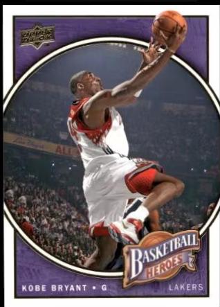 Kobe Bryant #KB-6 Basketball Cards 2008 Upper Deck NBA Heroes Kobe Bryant