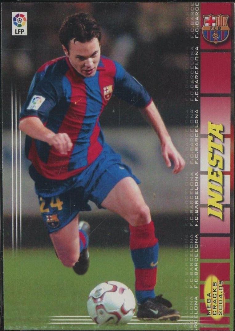 Iniesta #67 Soccer Cards 2004 Panini Sports Mega Cracks