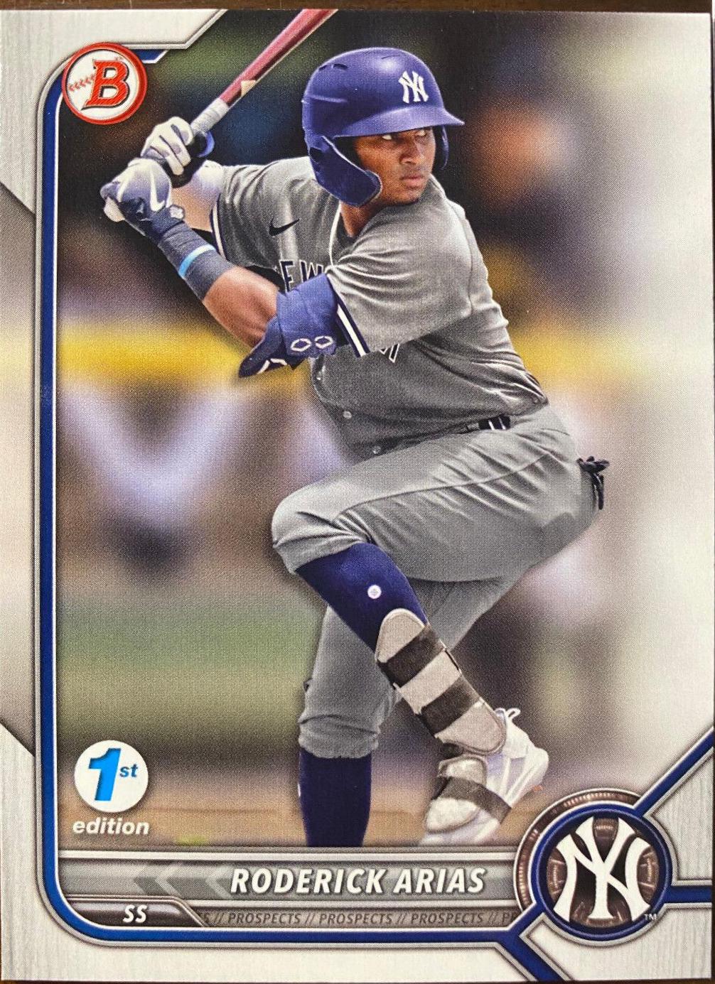 Roderick Arias #BD-79 2022 Bowman Draft 1st Edition Baseball