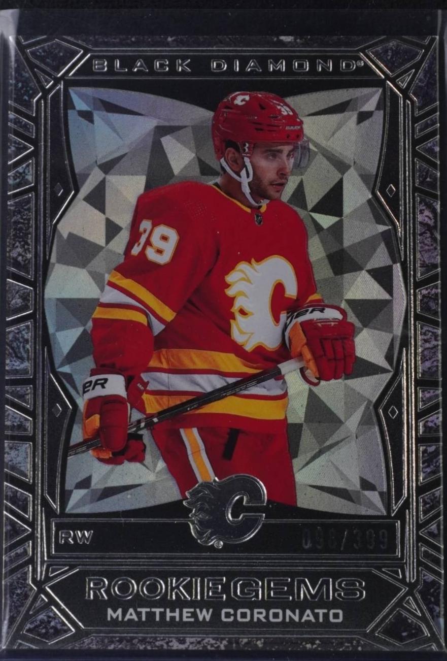 Matthew Coronato #RG-CO 2023 Upper Deck Black Diamond Rookie Gem Hockey
