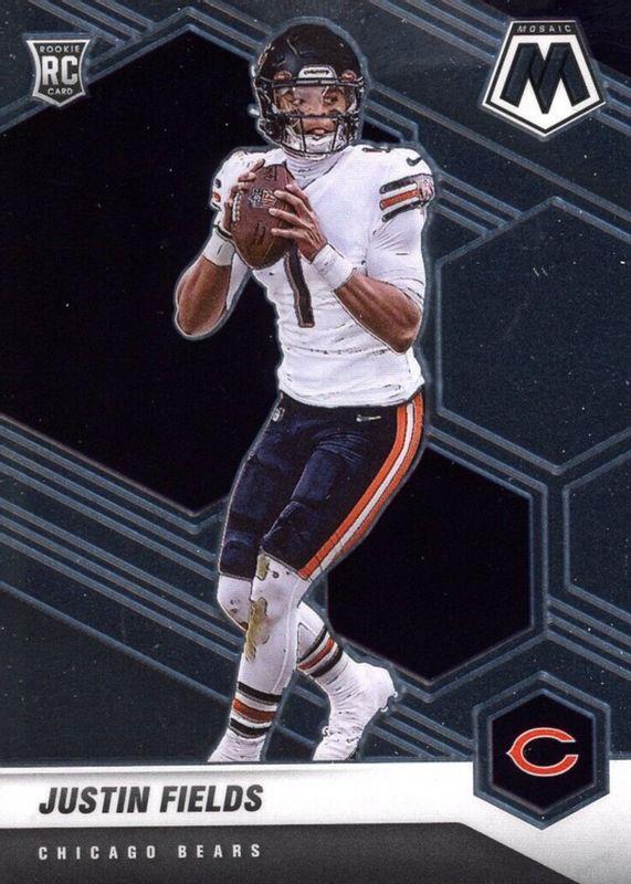 Justin Fields #304 Football Cards 2021 Panini Mosaic