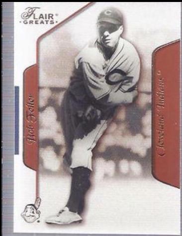 Bob Feller #38 Baseball Cards 2003 Flair Greats