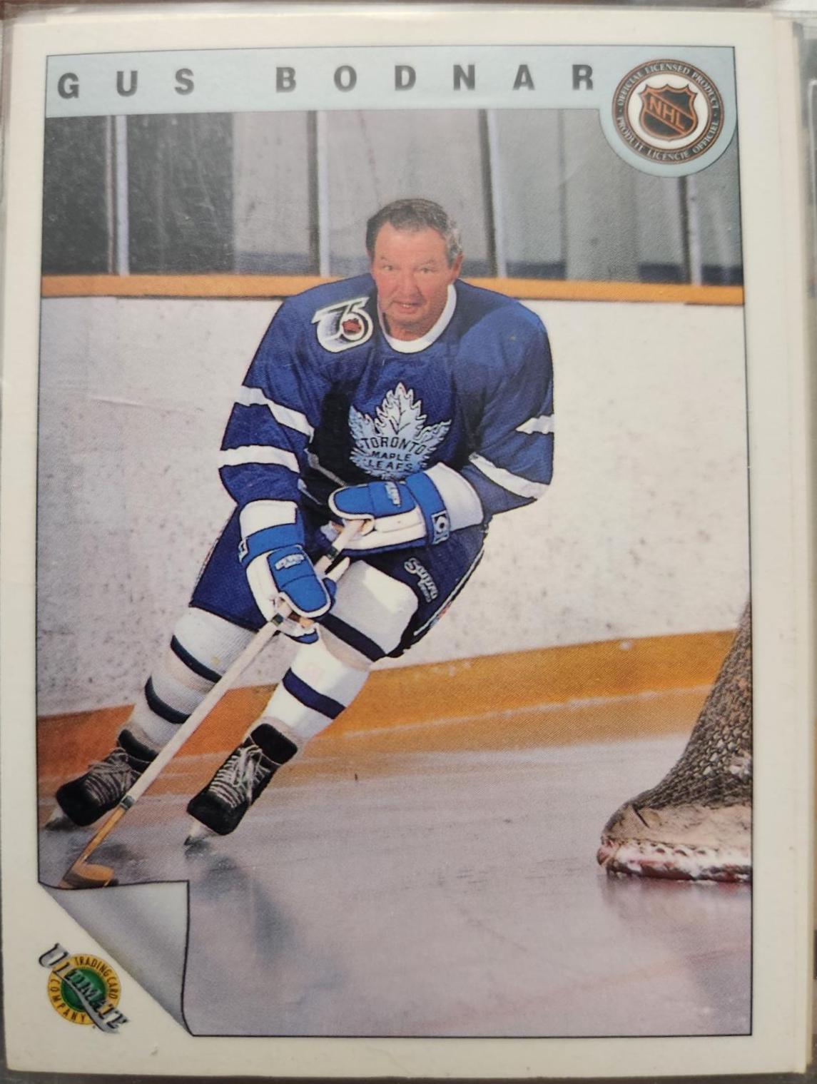 Gus Bodnar #31 Hockey Cards 1991 Ultimate Original Six