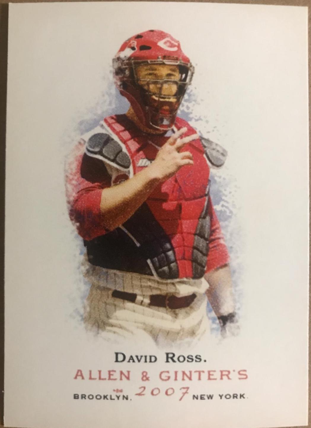 David Ross #311 Baseball Cards 2007 Topps Allen & Ginter