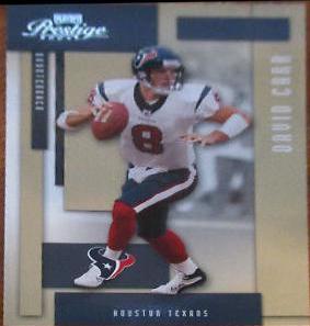 David Carr #56 2004 Playoff Prestige Football