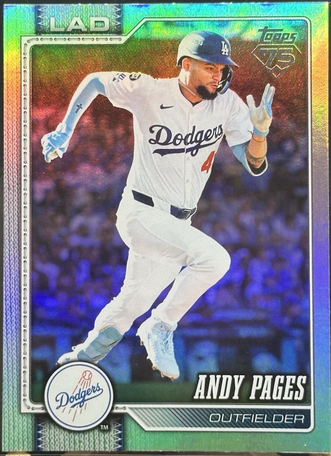 2026 Topps Series 2 Andy Pages [Rainbow Foil] #414 card