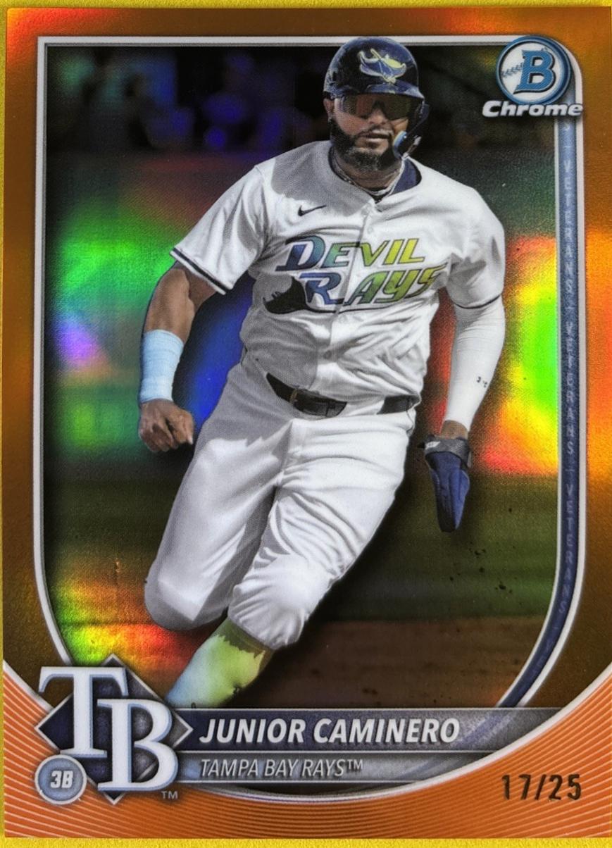 Junior Caminero [Orange Refractor] #80