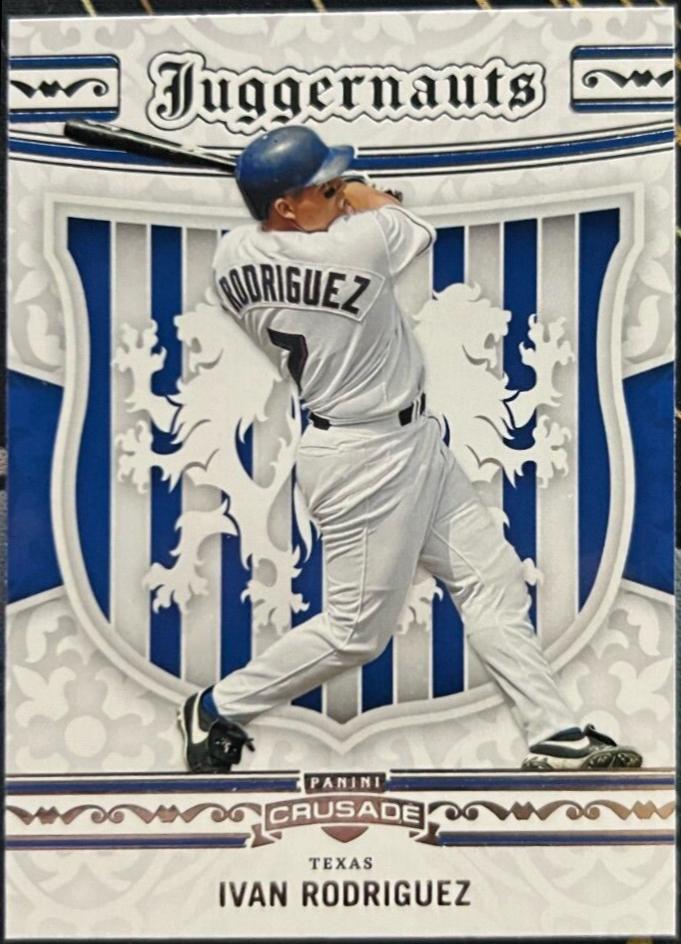 Ivan Rodriguez #25 Baseball Cards 2024 Panini Crusade Juggernauts