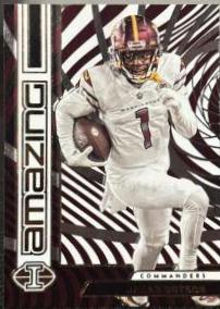 Jahan Dotson #6 Football Cards 2023 Panini Illusions Amazing