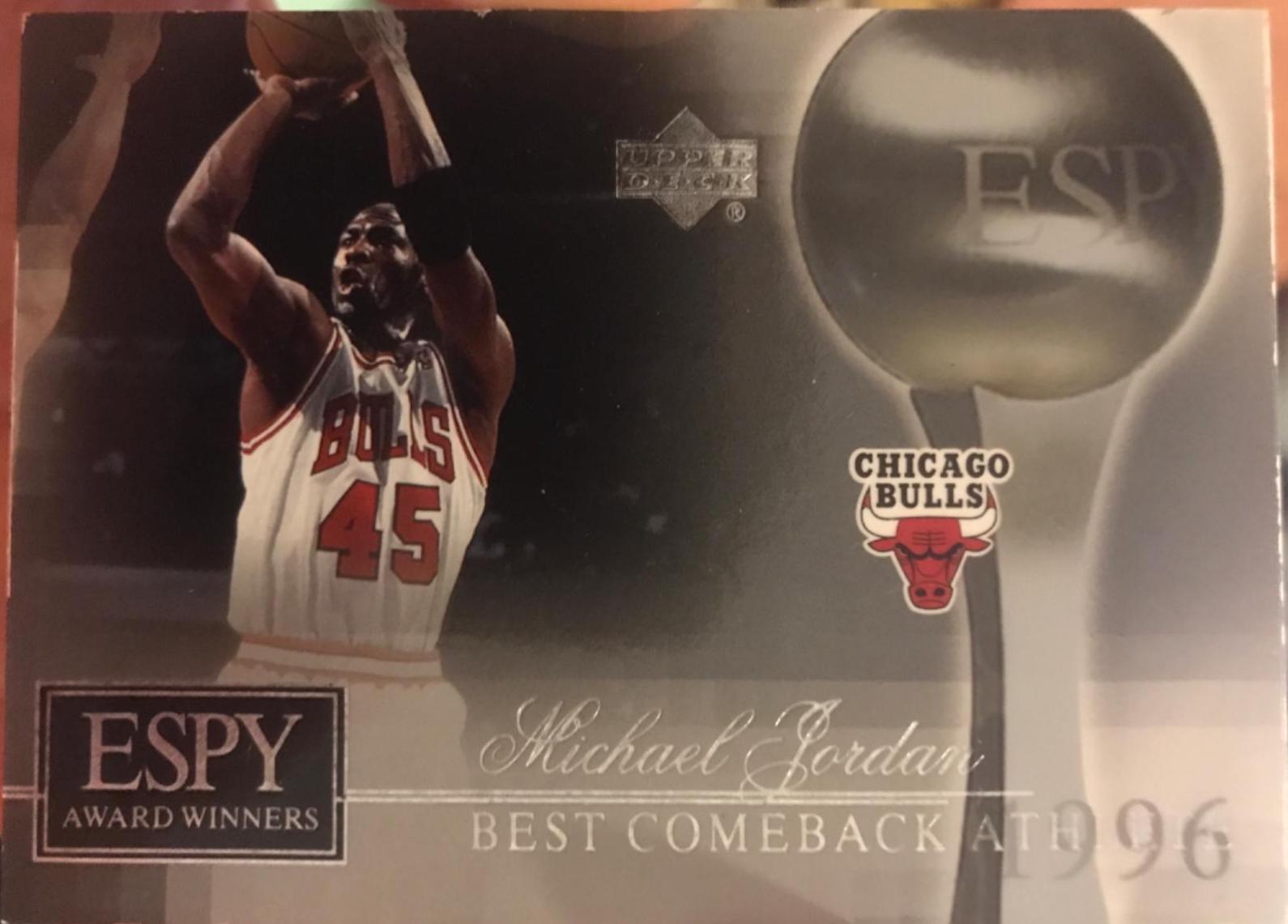 Michael Jordan #MJ1 Basketball Cards 2005 Upper Deck ESPN Espy Award Winners