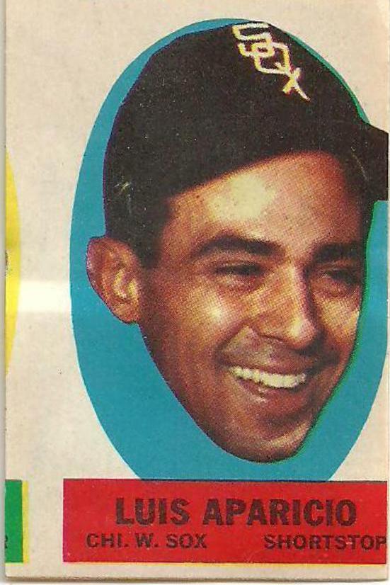 Luis Aparicio Baseball Cards 1963 Topps Peel Offs