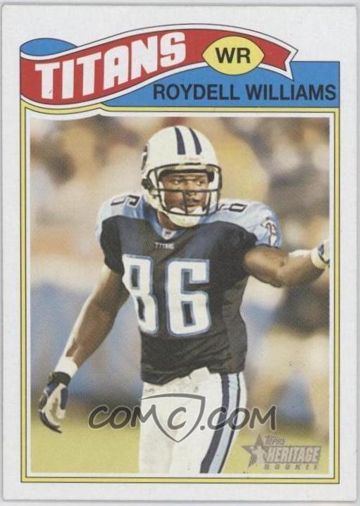 Roydell Williams #294 Football Cards 2005 Topps Heritage
