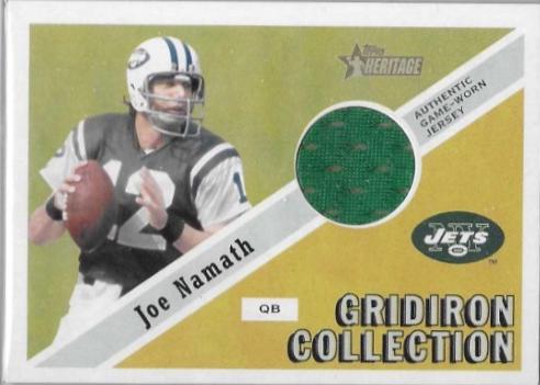 Joe Namath #GC-JN 2002 Topps Heritage Football Gridiron Collection