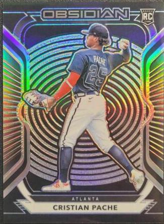 Cristian Pache #3 Baseball Cards 2021 Panini Chronicles Obsidian