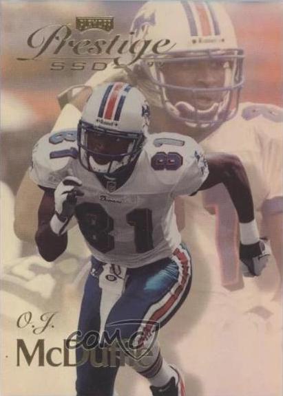 O.J. McDuffie #B068 1999 Playoff Prestige Ssd Football