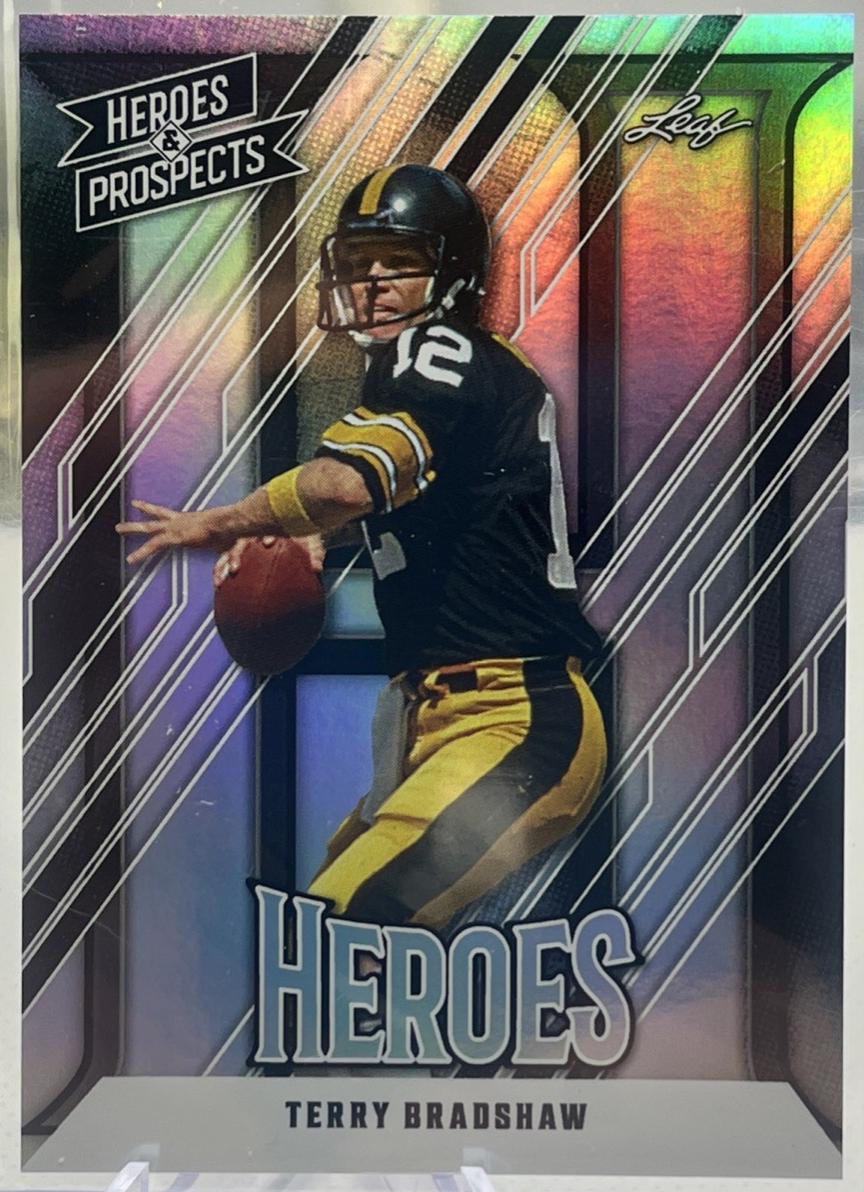 Terry Bradshaw #228 2024 Leaf Heroes & Prospects Football