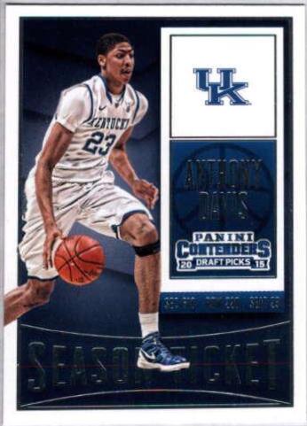 Anthony Davis #9 Basketball Cards 2015 Panini Contenders Draft Picks