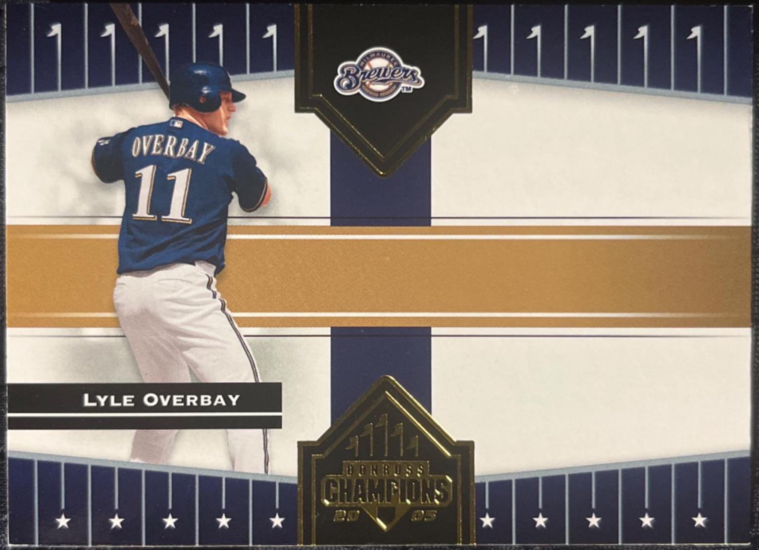 Lyle Overbay #68 Baseball Cards 2005 Donruss Champions