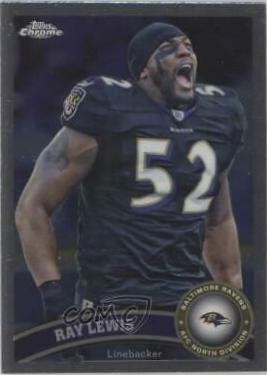 Ray Lewis #2 Football Cards 2011 Topps Chrome