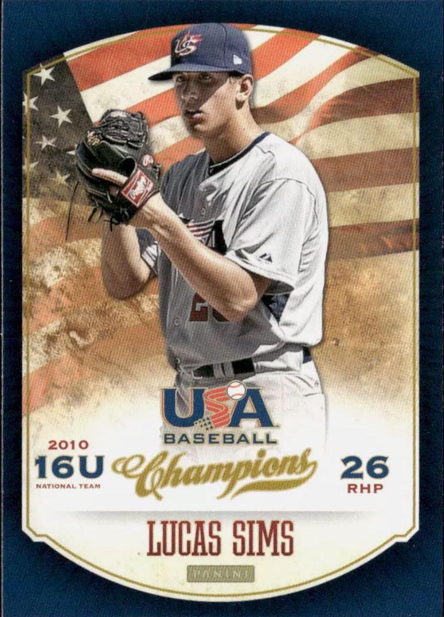 Lucas Sims #94 Baseball Cards 2013 Panini USA Baseball Champions