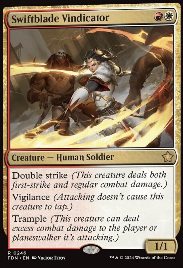 Swiftblade Vindicator [Foil] (Magic Foundations)