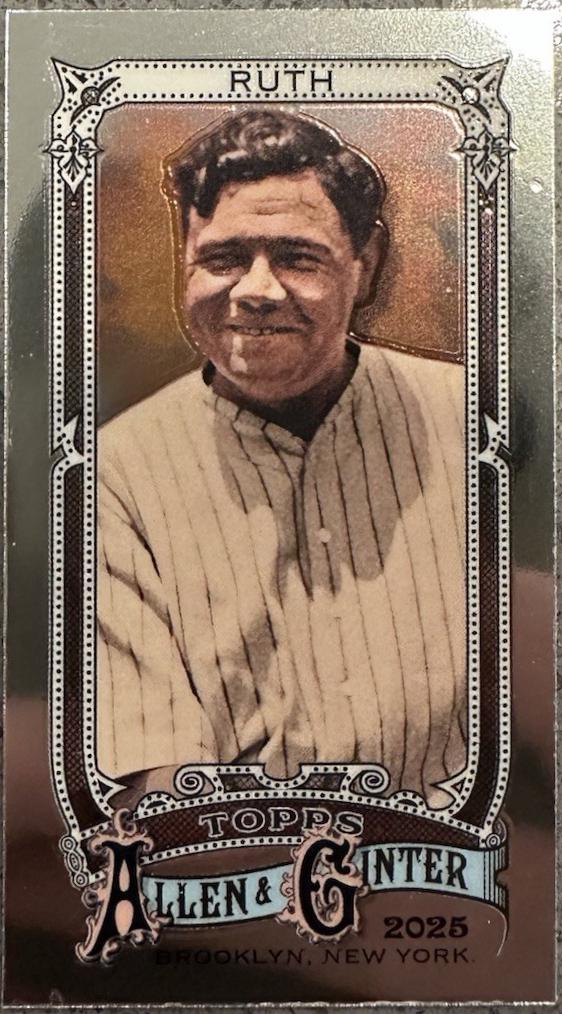 Babe Ruth [Mini Chrome] #28 Prices | 2025 Topps Allen and Ginter ...