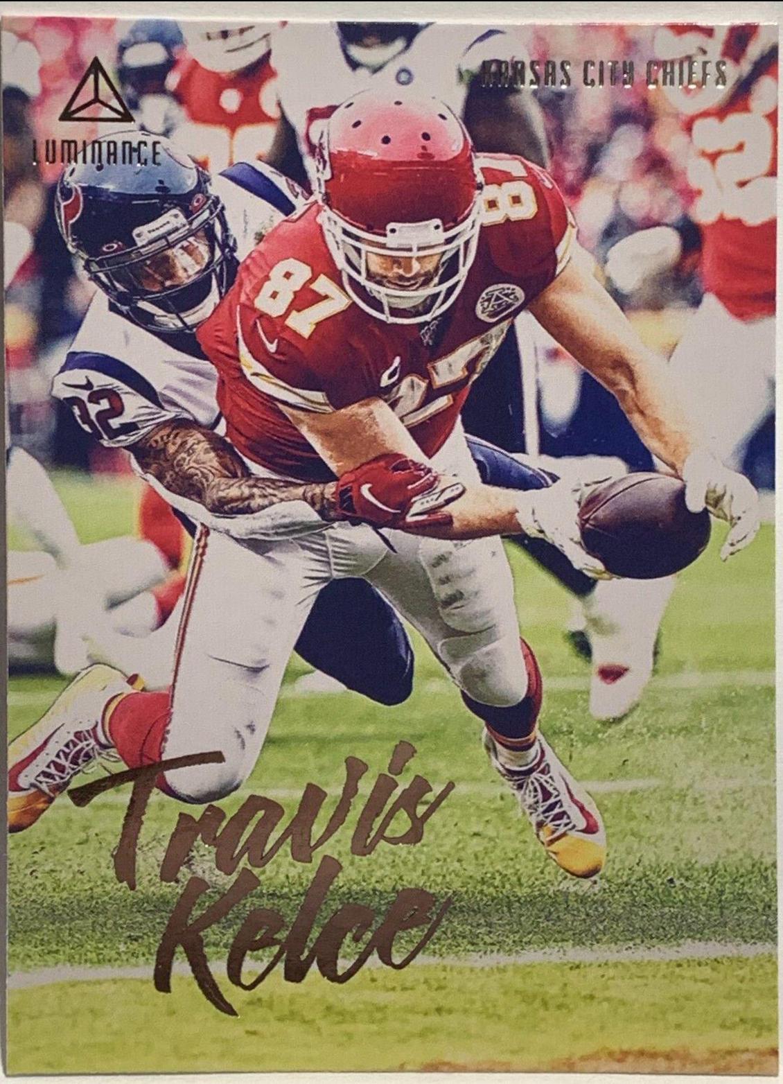 Travis Kelce #3 Football Cards 2020 Panini Luminance
