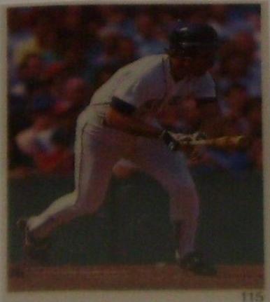 Wade Boggs #115 Baseball Cards 1991 Red Foley Sticker Book Hand Cut