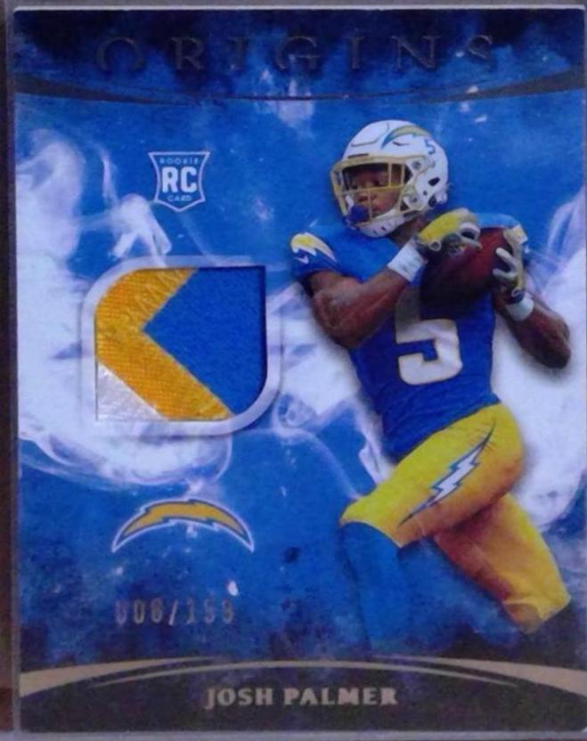 Josh Palmer #RP-JP Football Cards 2021 Panini Origins Rookie Patches
