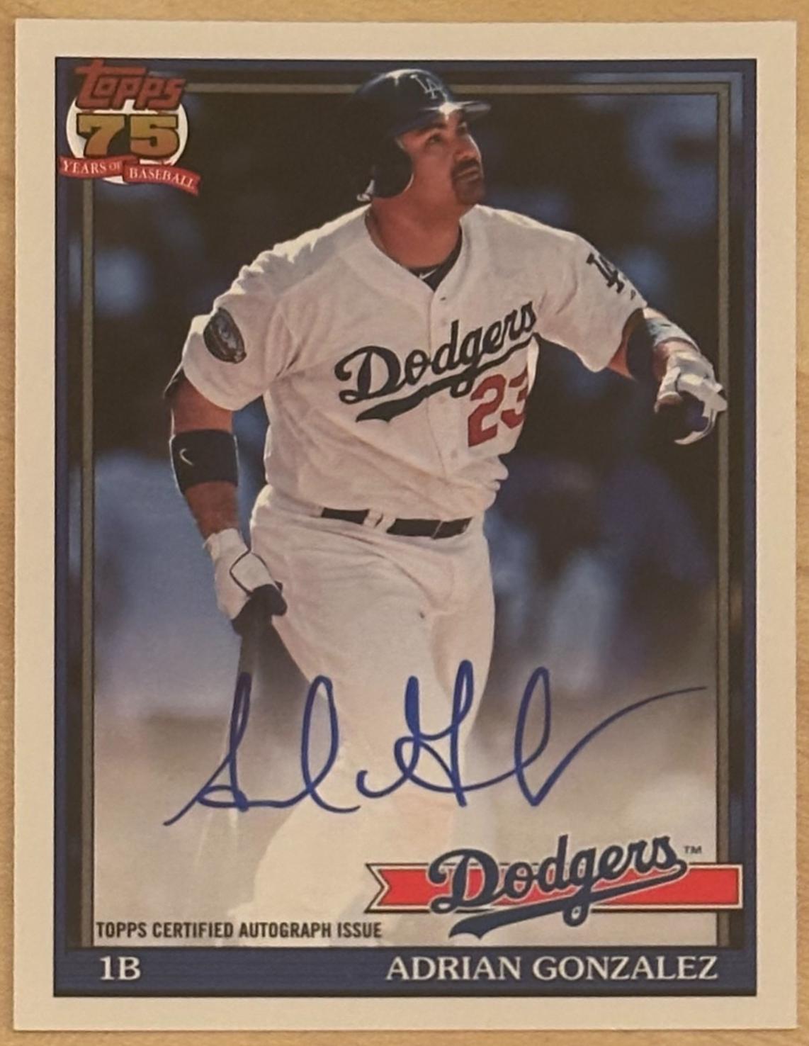 Adrian Gonzalez #91B2-AGO 2026 Topps Update 1991 Autograph Baseball