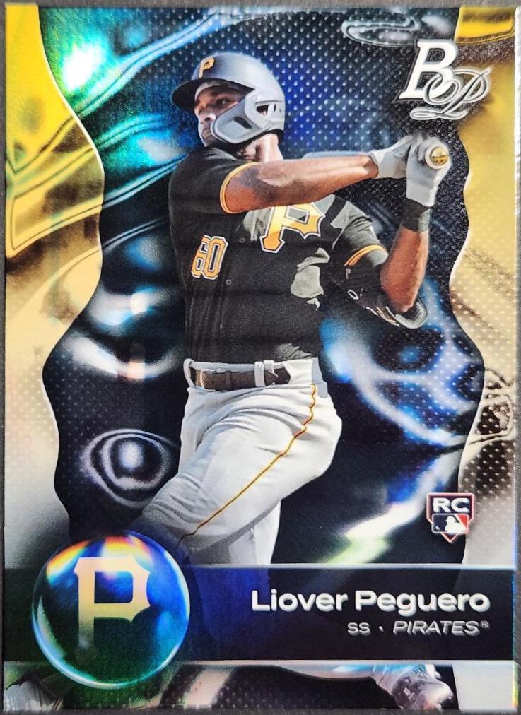 Liover Peguero #18 Baseball Cards 2023 Bowman Platinum