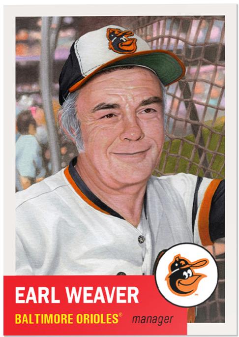 Earl Weaver #741 2024 Topps Living Set Baseball
