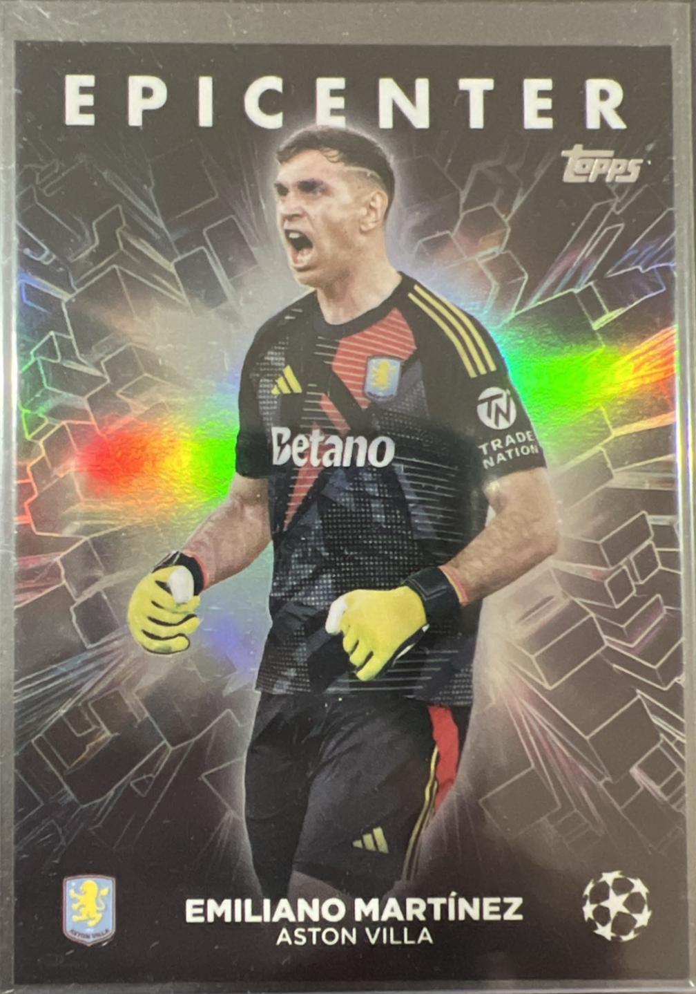 Emiliano Martinez #EC-12 Soccer Cards 2024 Topps UEFA Epicenter