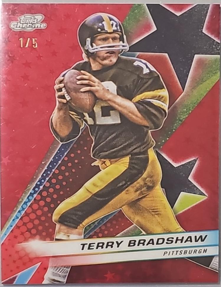 Terry Bradshaw [Red Flare Refractor Starfractor] #244