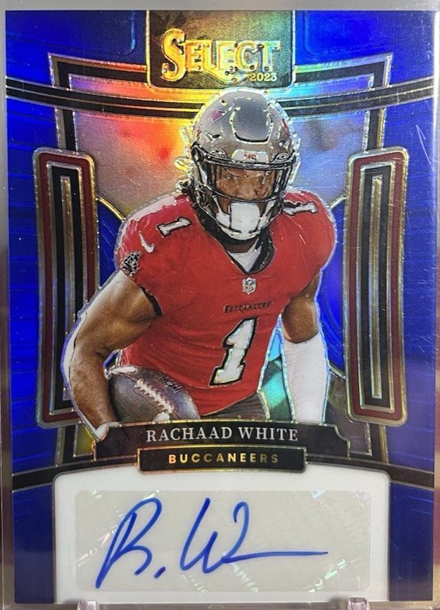 Rachaad White #SIG-RWH 2023 Panini Select Signatures Prizm Football