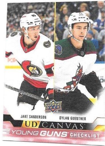 Dylan Guenther, Jake Sanderson #C240 Hockey Cards 2022 Upper Deck UD Canvas